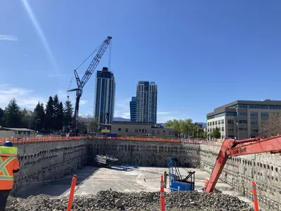 UBCO Downtown Kelowna construction project by Bauer Foundations Canada